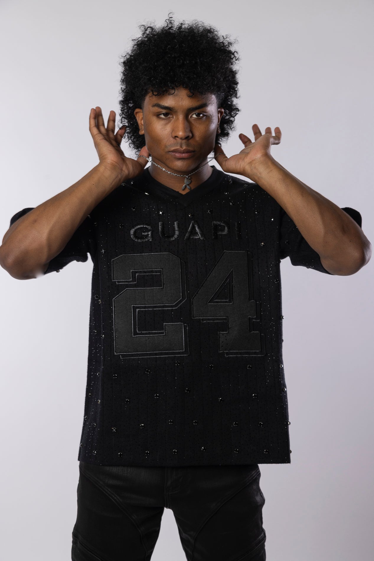 Embellished Football T-Shirt